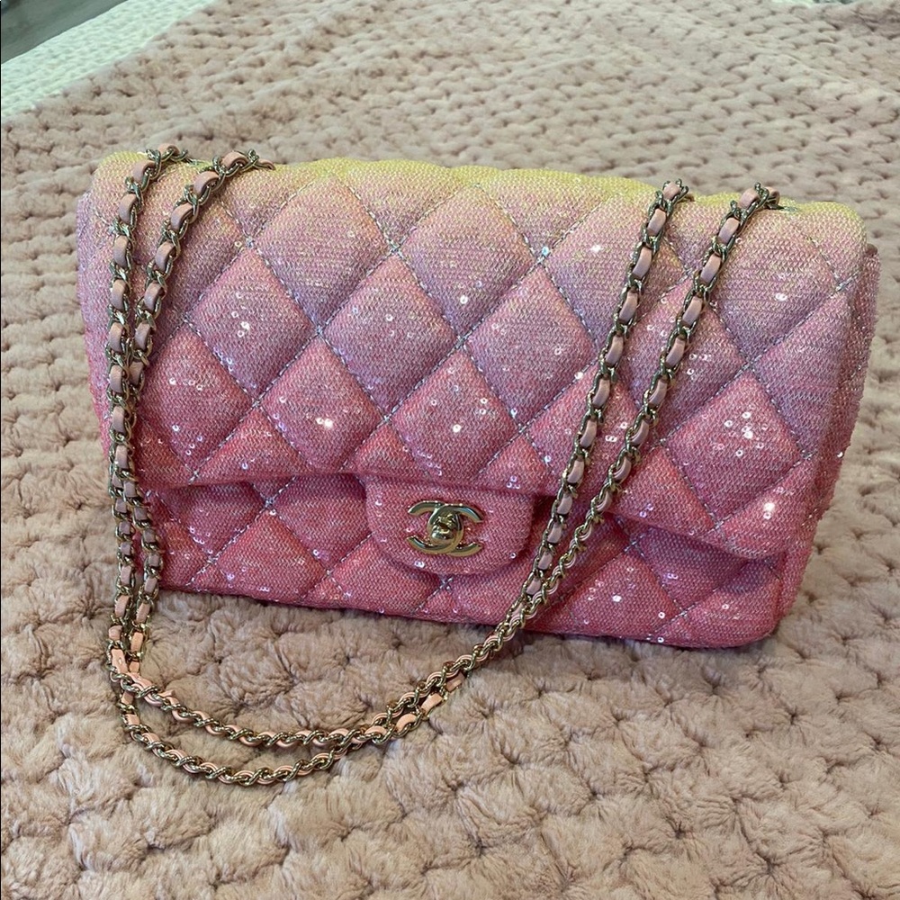 Medium Sequin Chanel Classic Bag